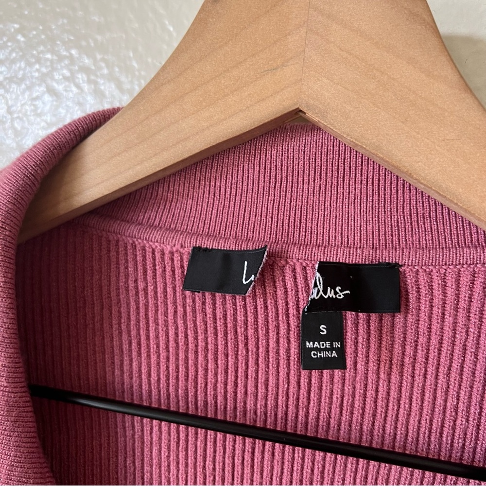 Lulus | Well Rested Dusty Rose Ribbed Pullover Sweater Top - Picture 4 of 8